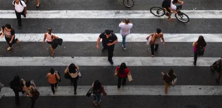 Group of People Walking