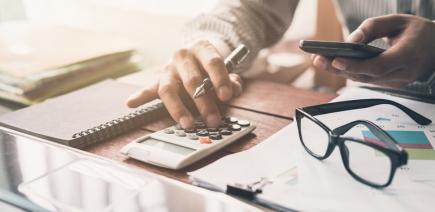 Businessman working on Desk office