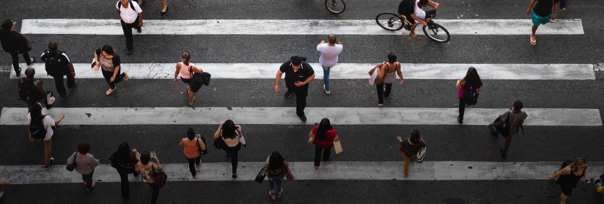 Group of People Walking