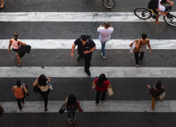 Group of People Walking